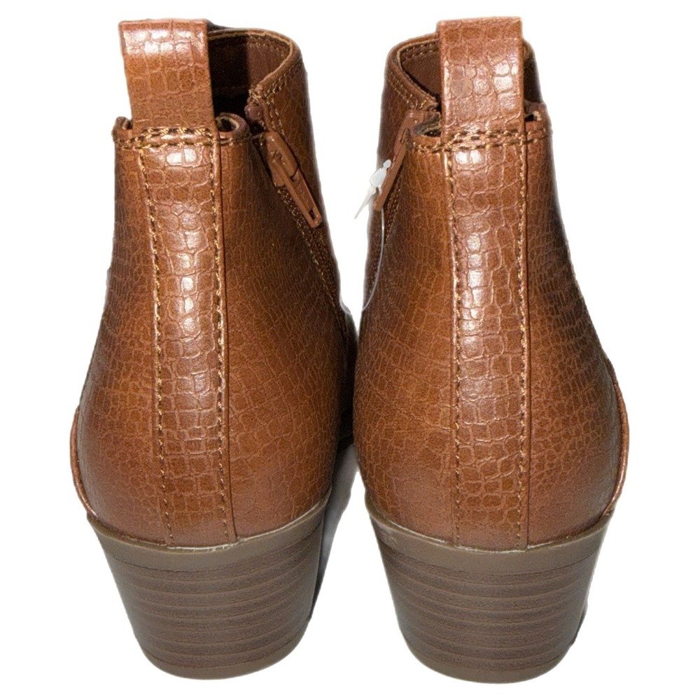 Kim Rogers Praya Brown Animal Print Ankle Bootie Zip Round Toe Women's 8M - Picture 5 of 7